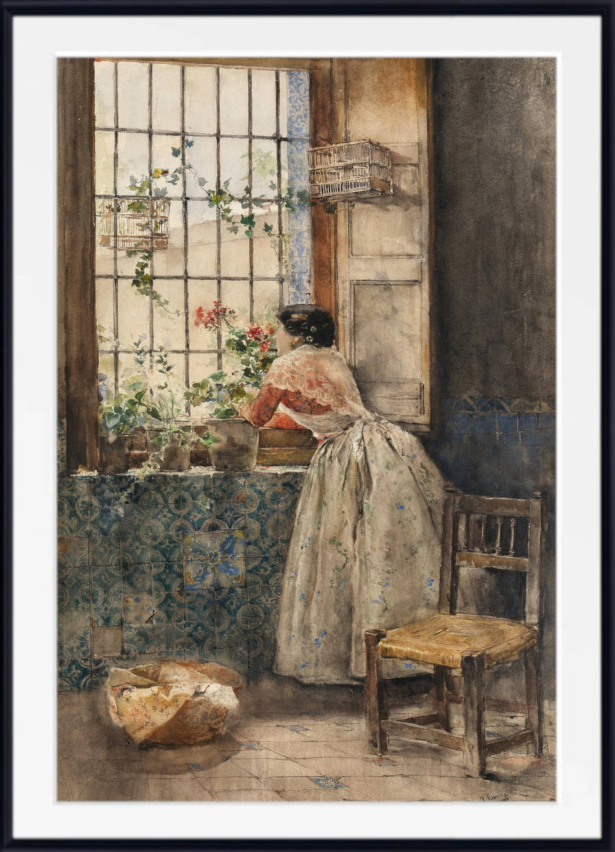 Joaquín Sorolla Print, Sewing the Sail (1896) – GalleryThane