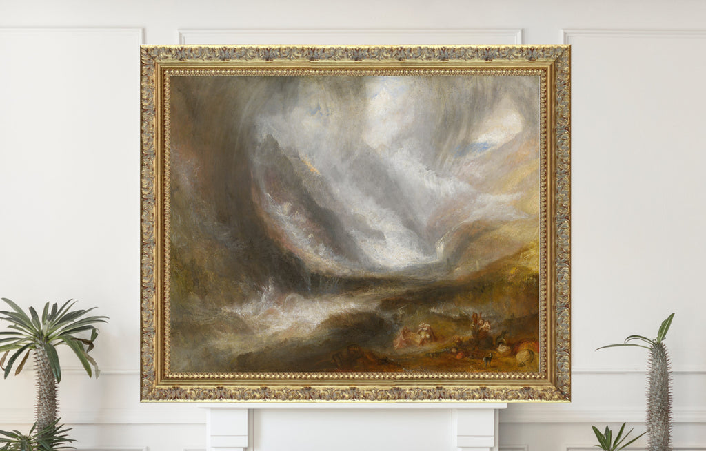 Valley of Aosta; Snowstorm, Avalanche, and Thunderstorm by William Turner