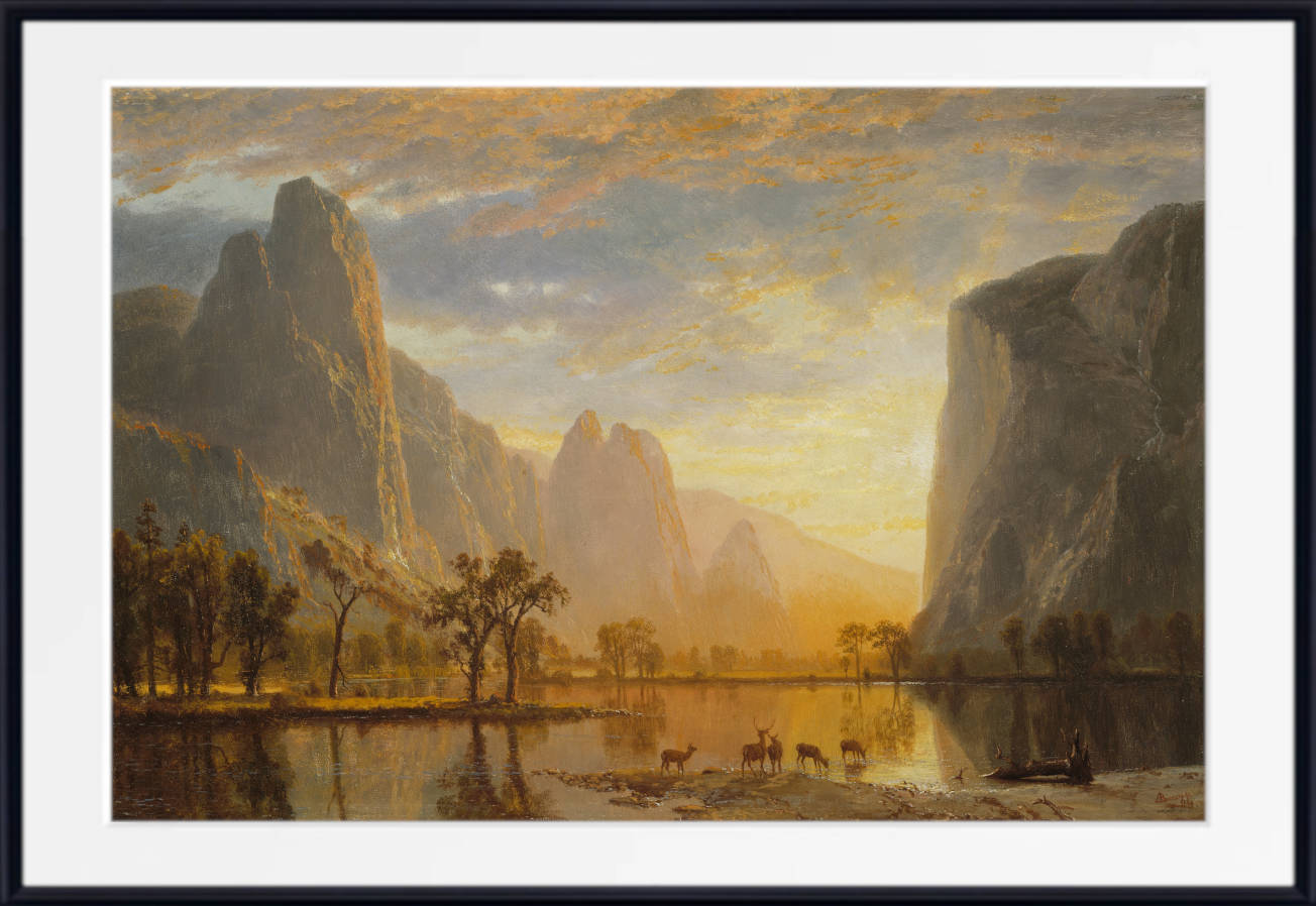 Albert Bierstadt Print : Valley of the Yosemite