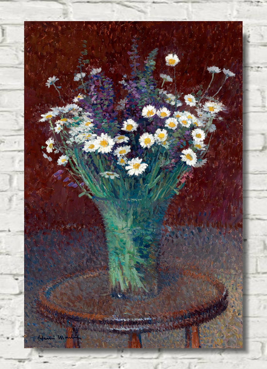 Henri Martin Print, Vase of Marguerites