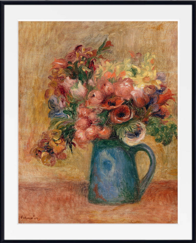 Vase of Flowers by Renoir framed print