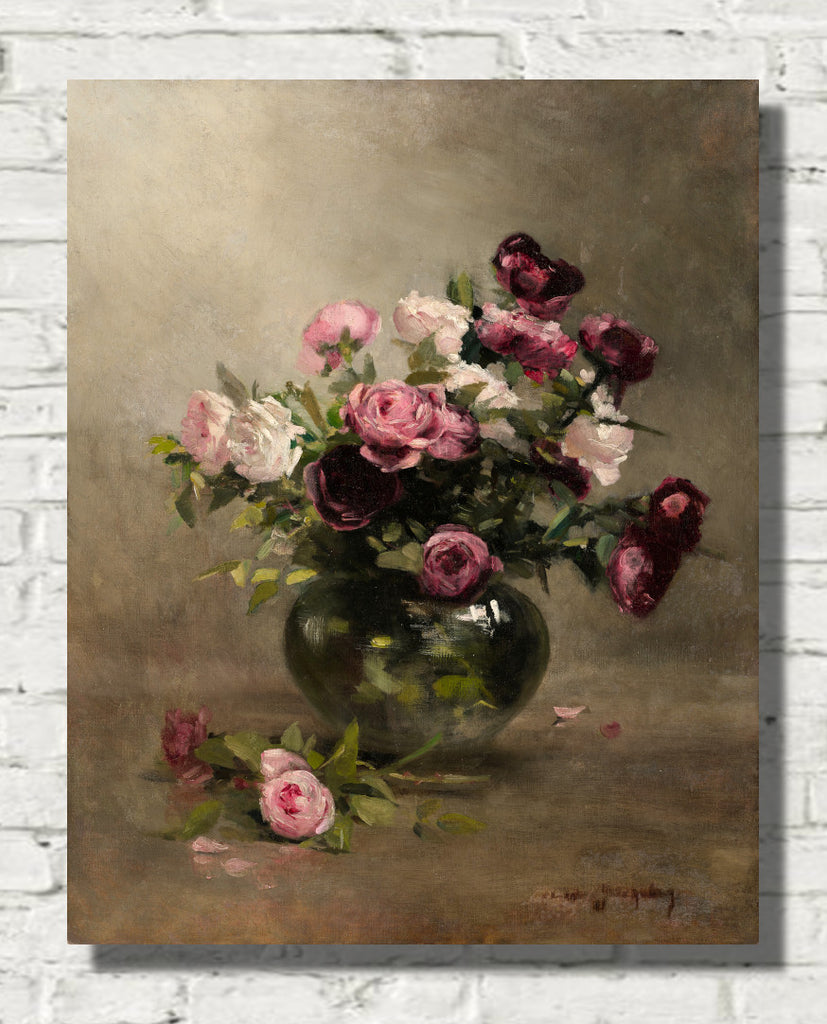 Vase of Roses, Eva Gonzales