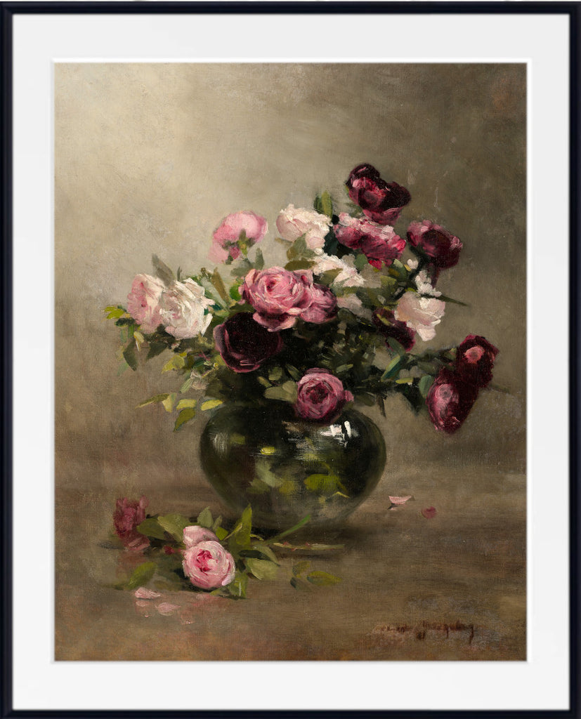 Vase of Roses, Eva Gonzales
