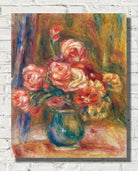 Renoir Print, Vase of Roses (c. 1890)