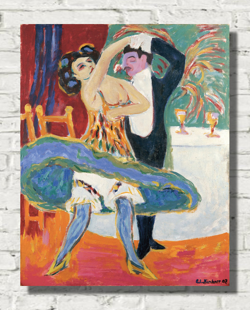 Vaudeville Theater (English Dancing Couple) (1909) by Ernst Ludwig Kirchner