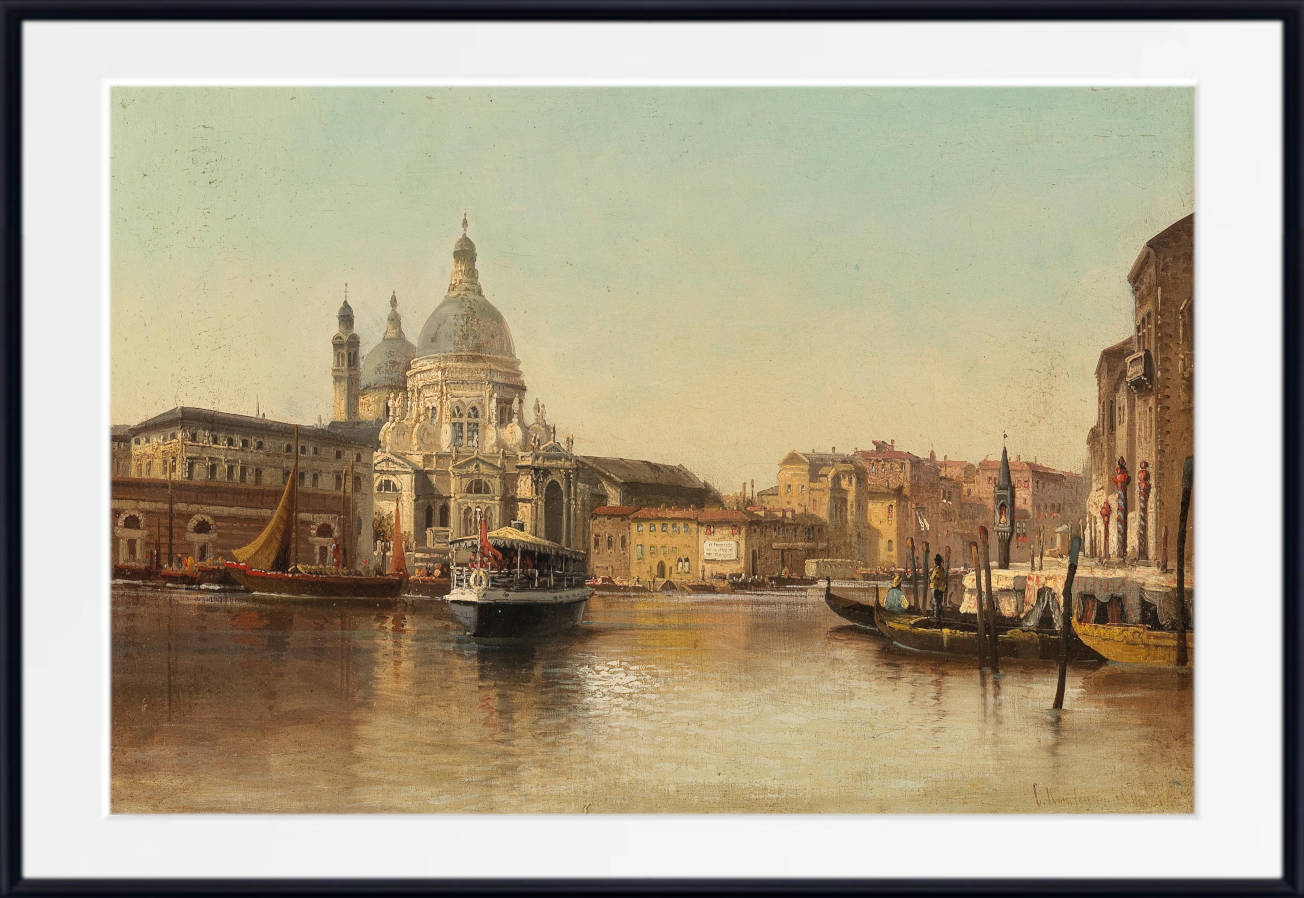 Karl Kaufmann Print, Venice, Grand Canal, Santa Maria della Salute