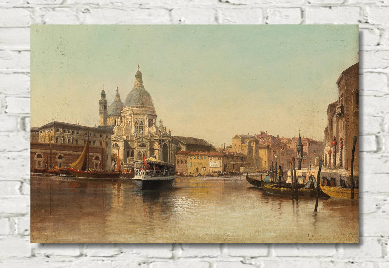 Karl Kaufmann Print, Venice, Grand Canal, Santa Maria della Salute