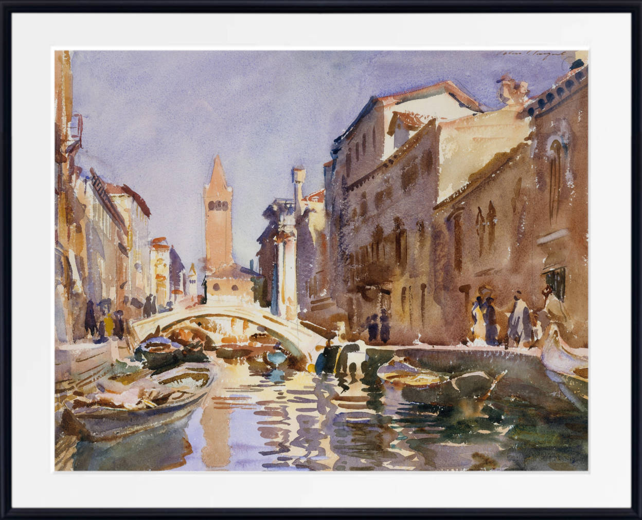 John Singer Sargent Print, Venetian Canal (1913)