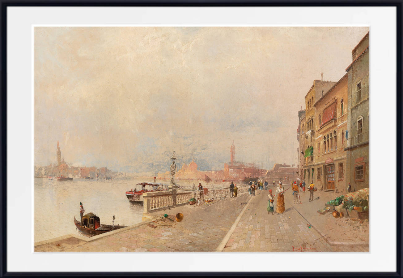 Karl Kaufmann Print, Venice Riva of the Seven Martyrs