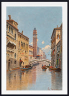 Karl Kaufmann Print, Venice, a View of a Canal