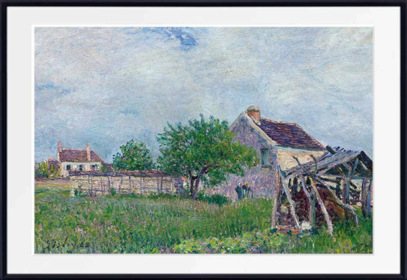 Alfred Sisley Print, Old Cottage at Les Sablons (1885)