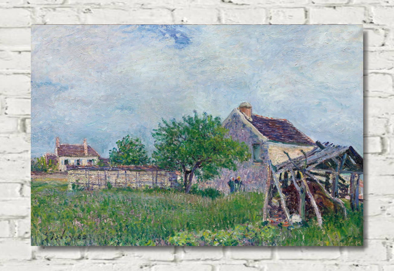 Alfred Sisley Print, Old Cottage at Les Sablons (1885)