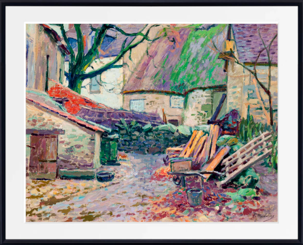 Old houses in Crozant, Paul Madeline Print