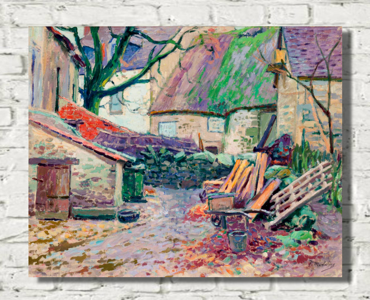 Old houses in Crozant, Paul Madeline Print