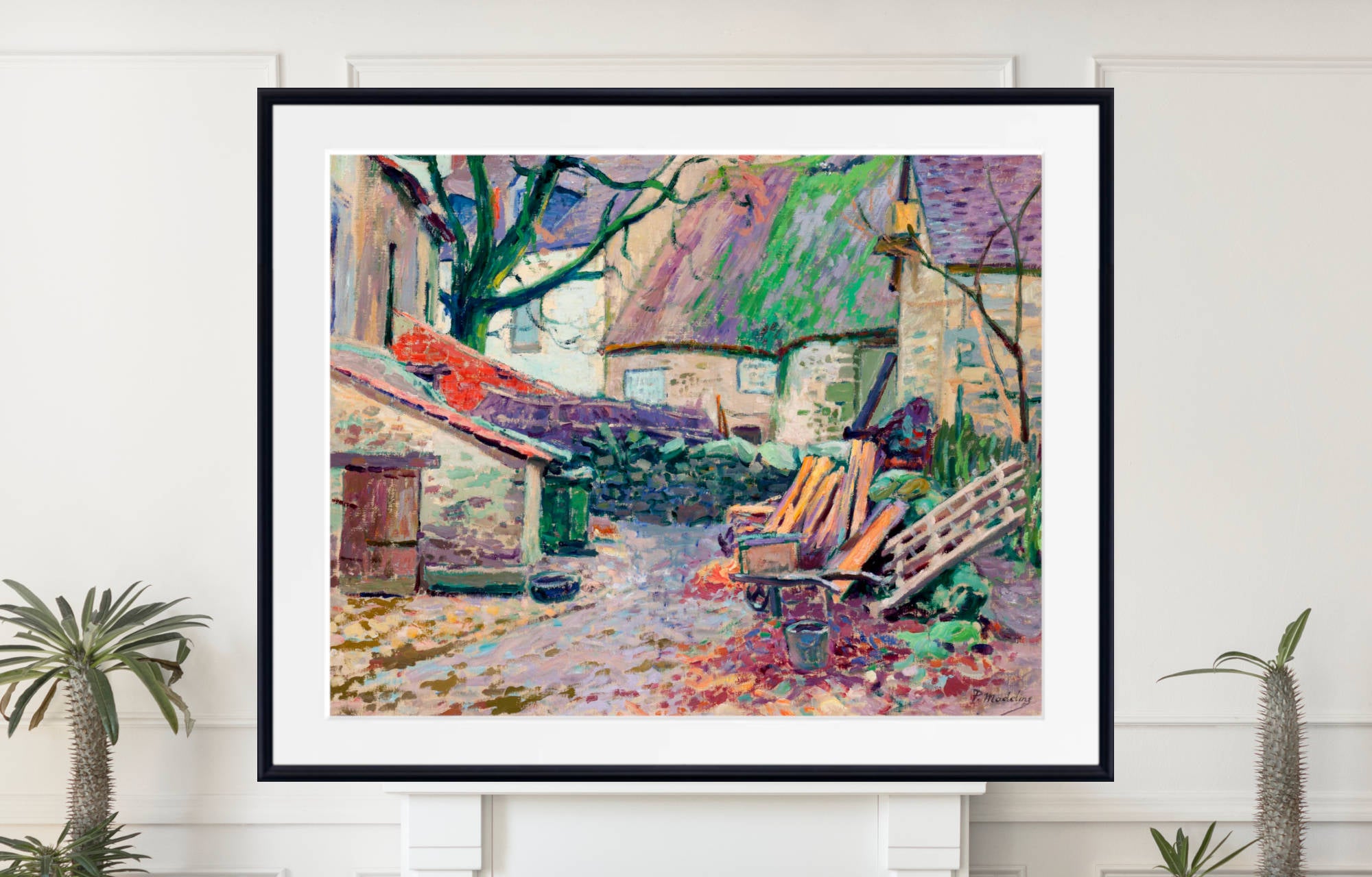 Old houses in Crozant, Paul Madeline Print