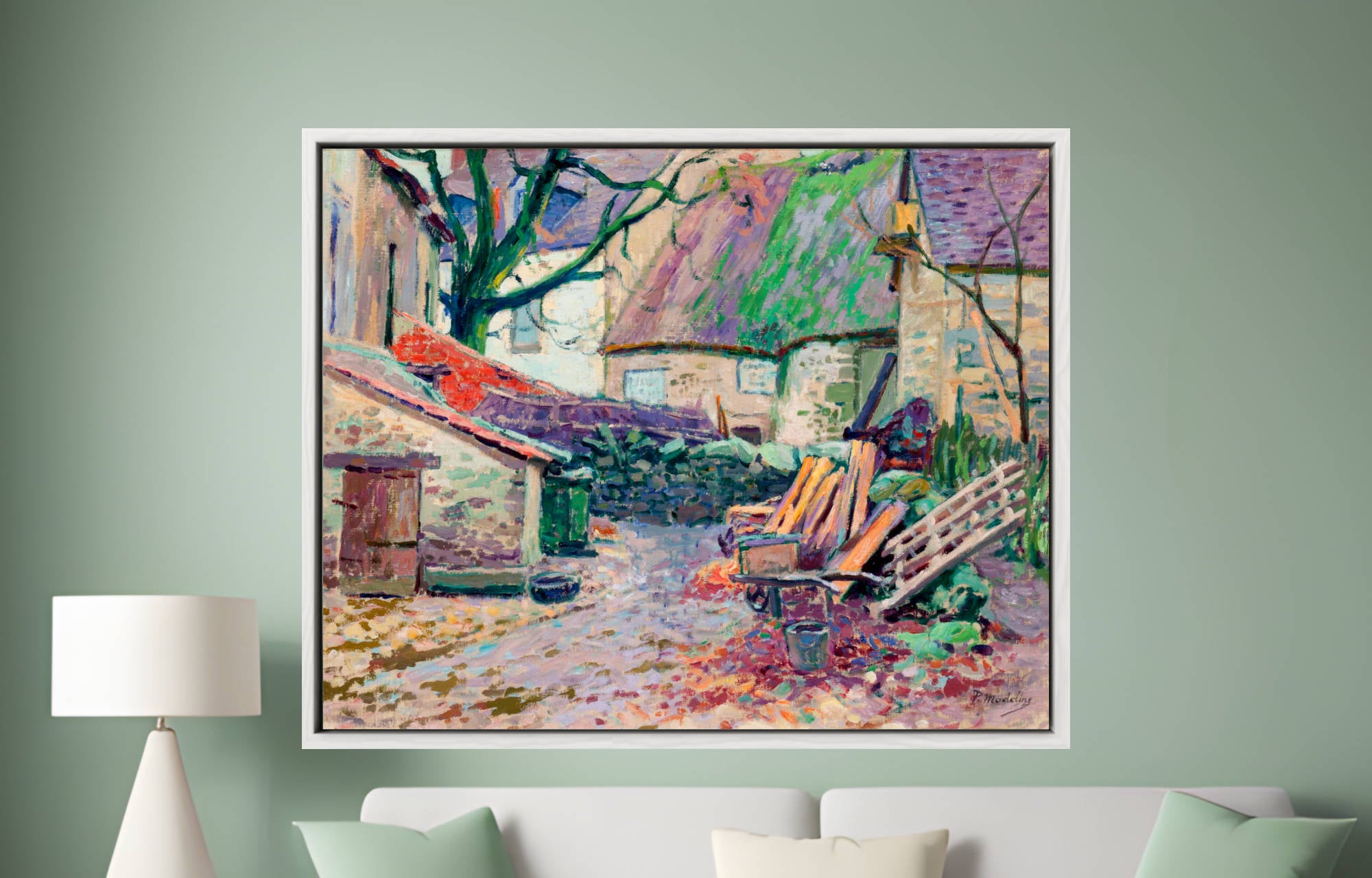 Old houses in Crozant, Paul Madeline Print