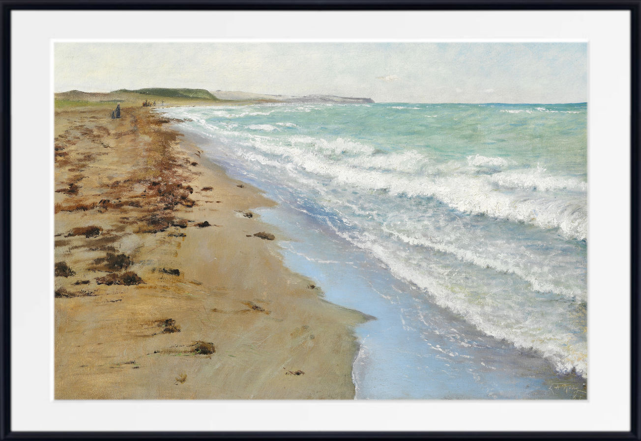 Laurits Andersen Ring Fine Art Print, View from the beach in Hellebæk