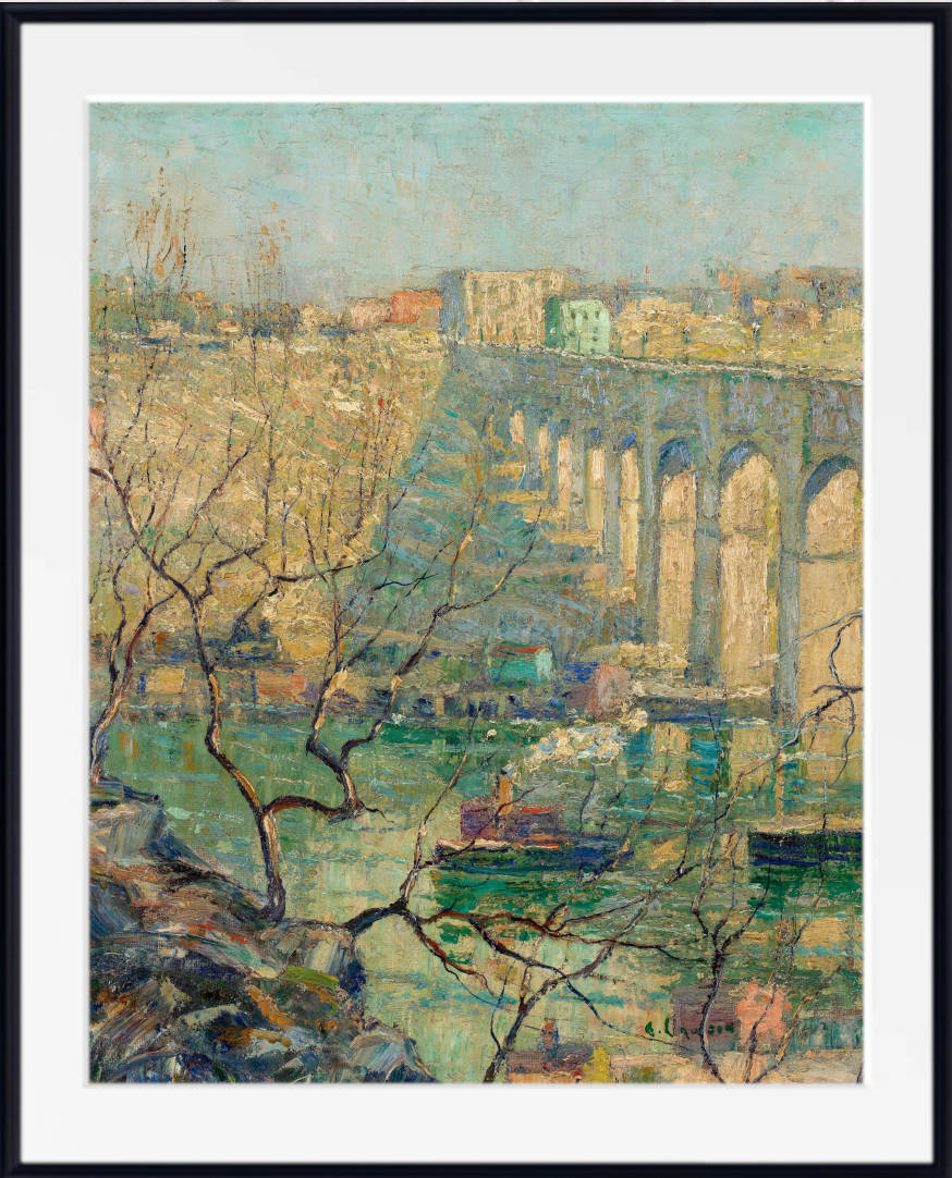 View of the Bridge, Ernest Lawson Fine Art Print