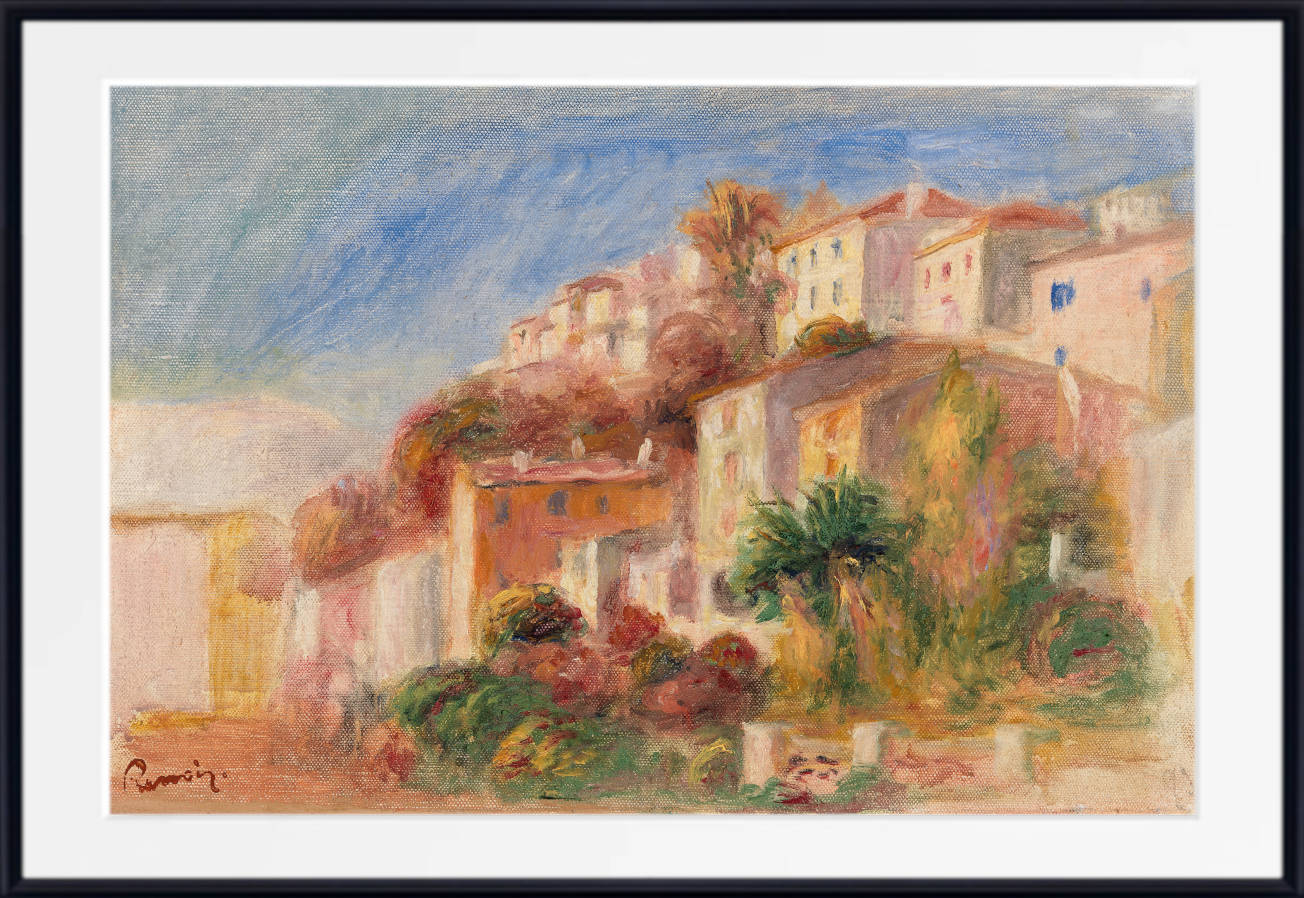 Renoir Print, View from the Garden of the Post Office, Cagnes (c. 1908)