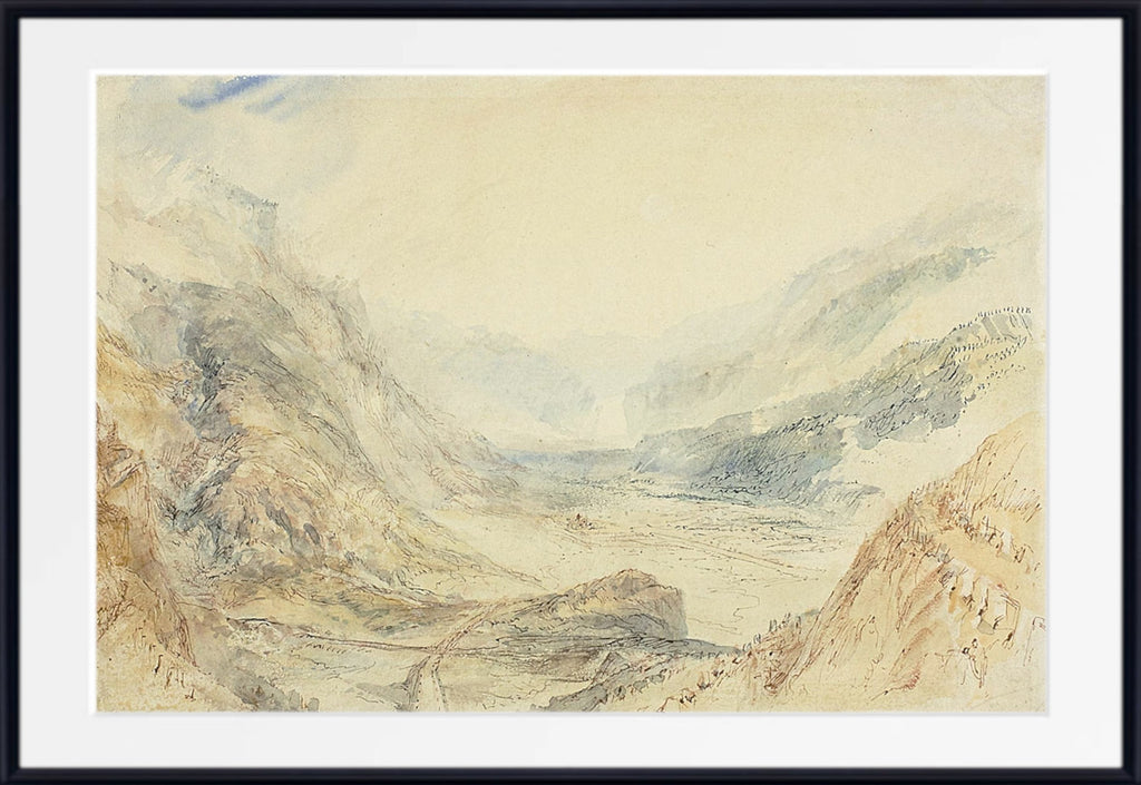 View in the St. Gotthard Pass, Switzerland (1842) by William Turner
