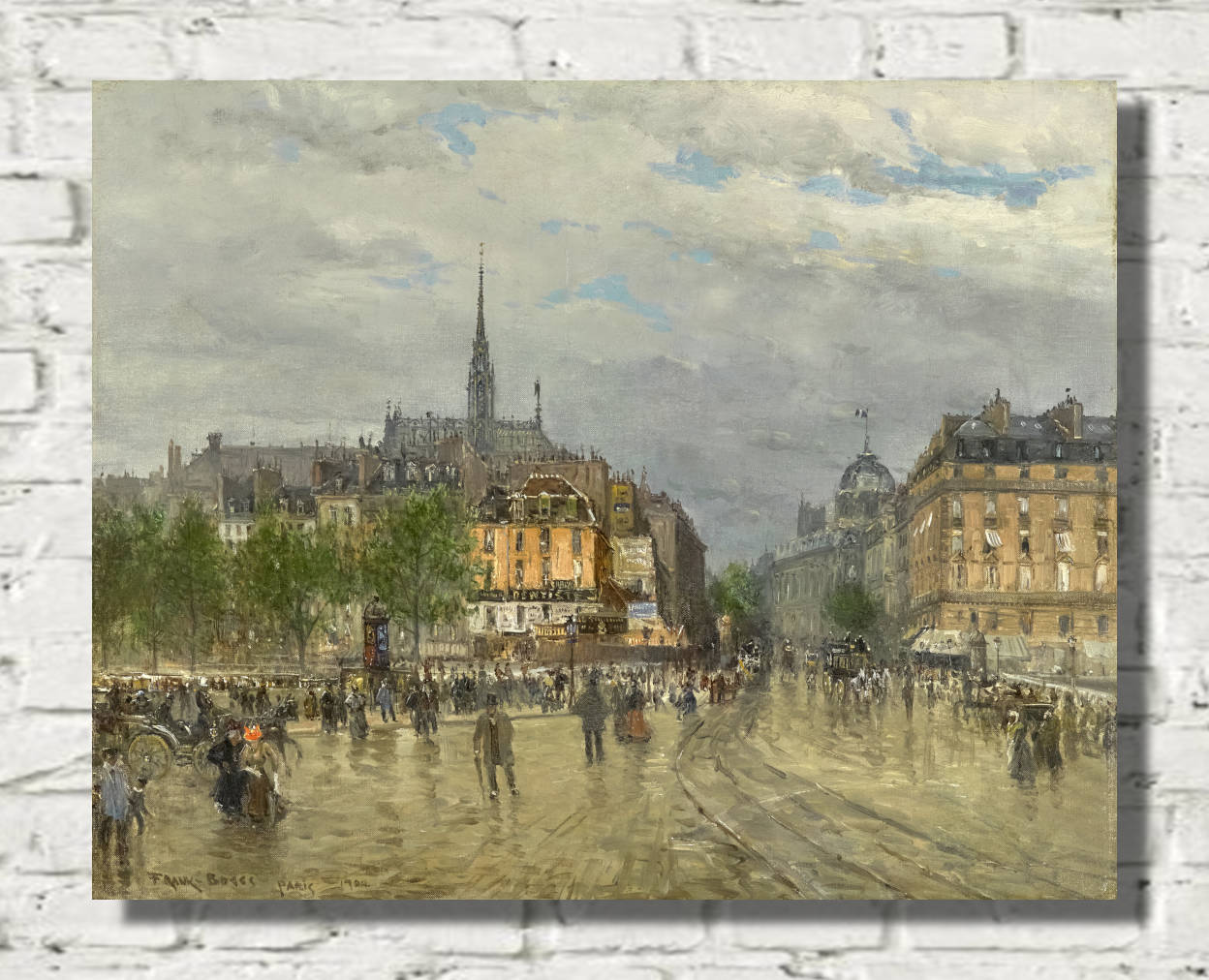 Frank Myers Boggs Print, View of Paris (1900)