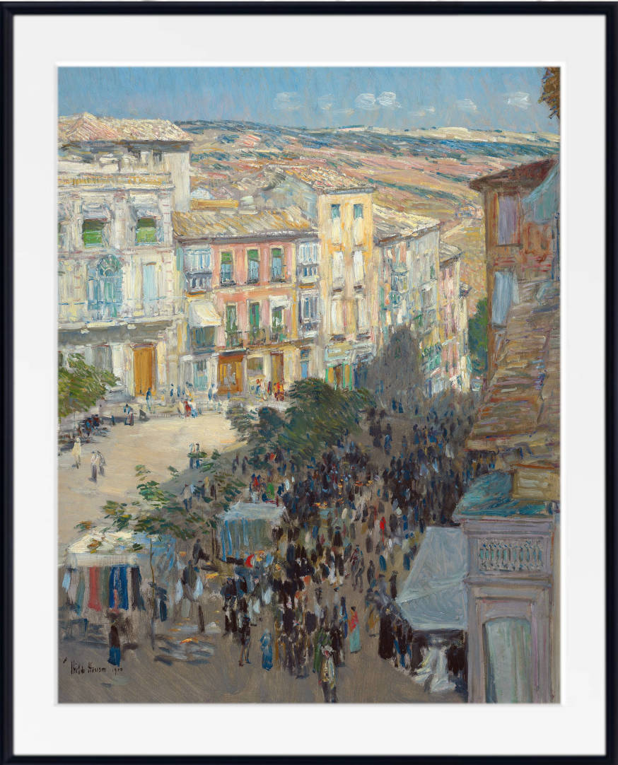 Frederick Childe Hassam Print : View of a Southern French City (1910)