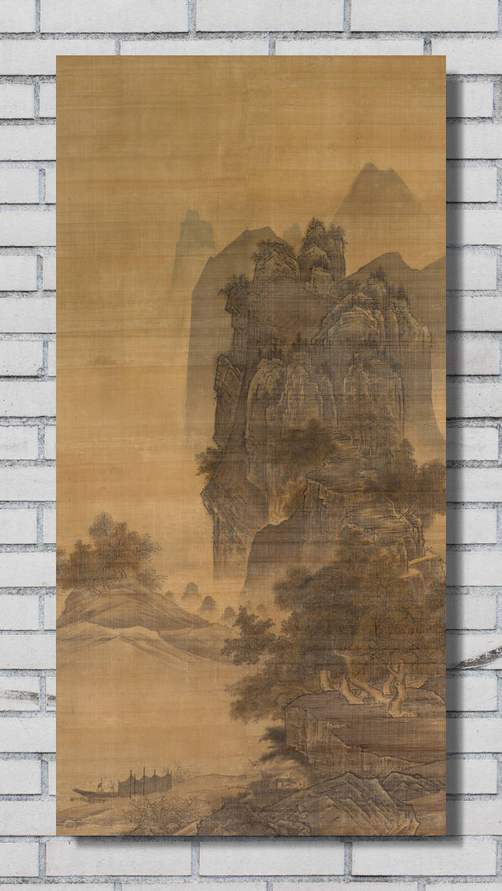 Sesshu Toyo Print, Views of the Xiao and Xiang Rivers