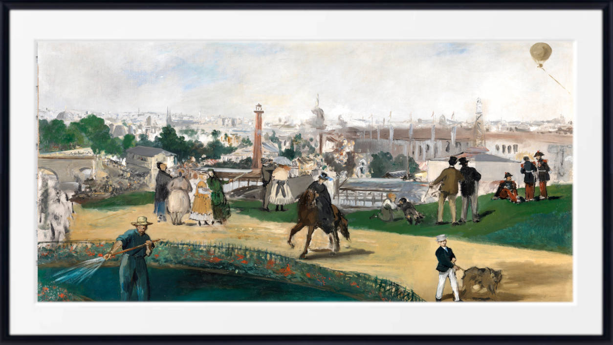 Édouard Manet Print : Vue de l'exposition universelle de Paris