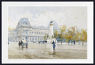 Eugène Galien-Laloue Fine Art Print : Paris, Vue du Louvre