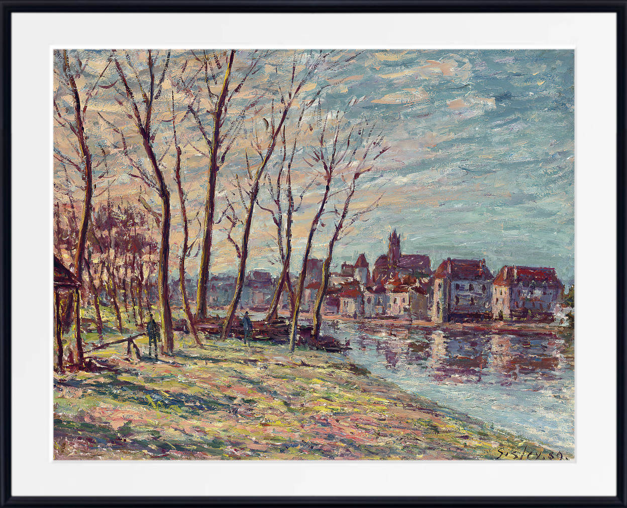 Alfred Sisley Print, Port-Marly before the flood (1876) – GalleryThane