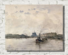 Frank Myers Boggs Print, View of Paris, upstream of Quai Henri IV