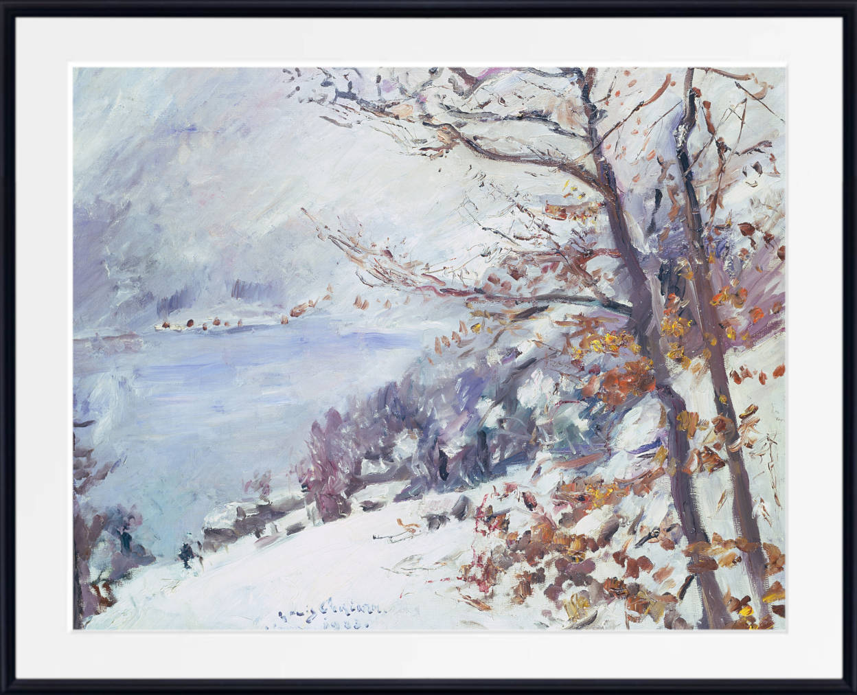 Lovis Corinth Print, Walchensee in Winter (1923)