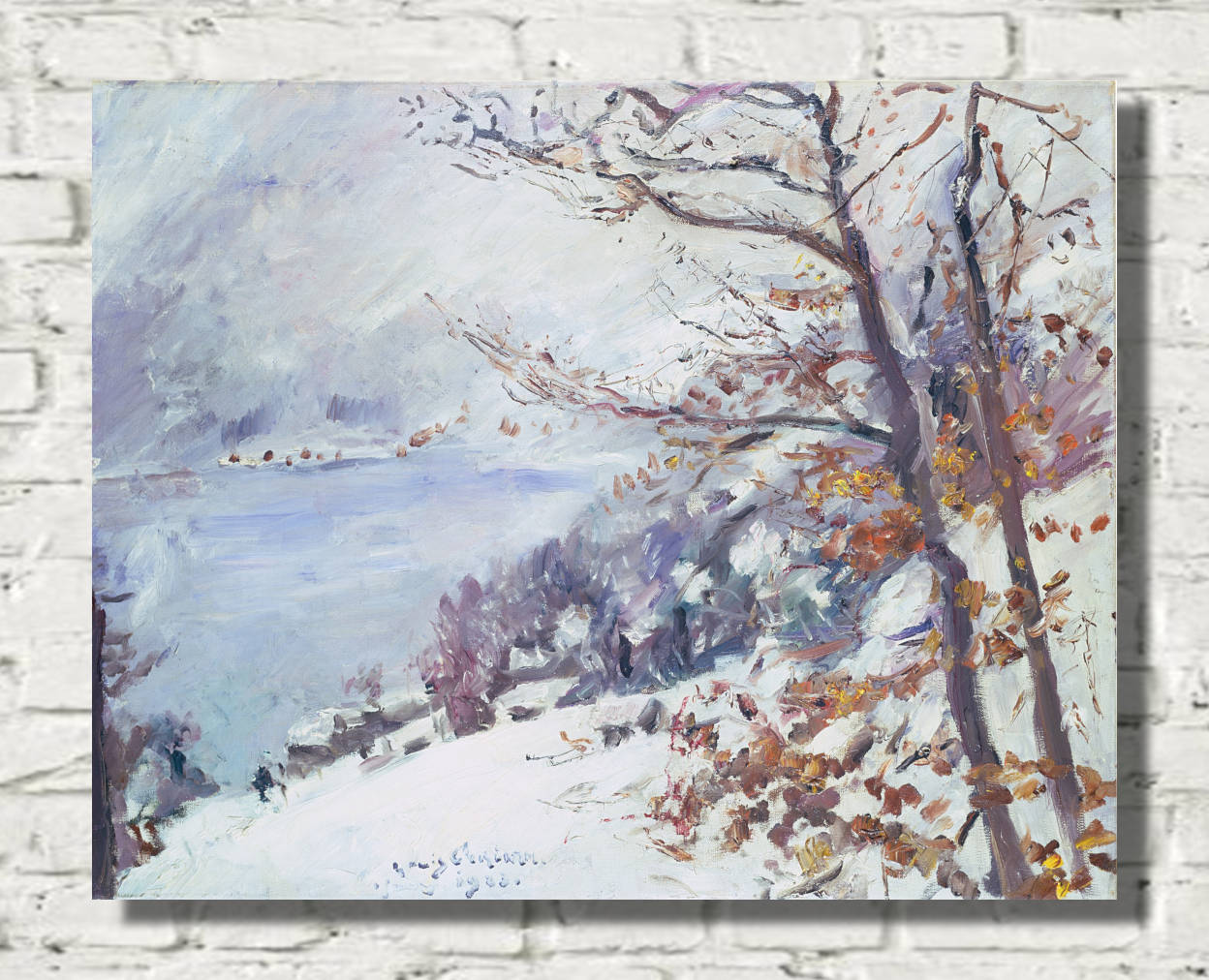 Lovis Corinth Print, Walchensee in Winter (1923)