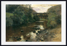 Marie Egner Print, Forest River with Bridge