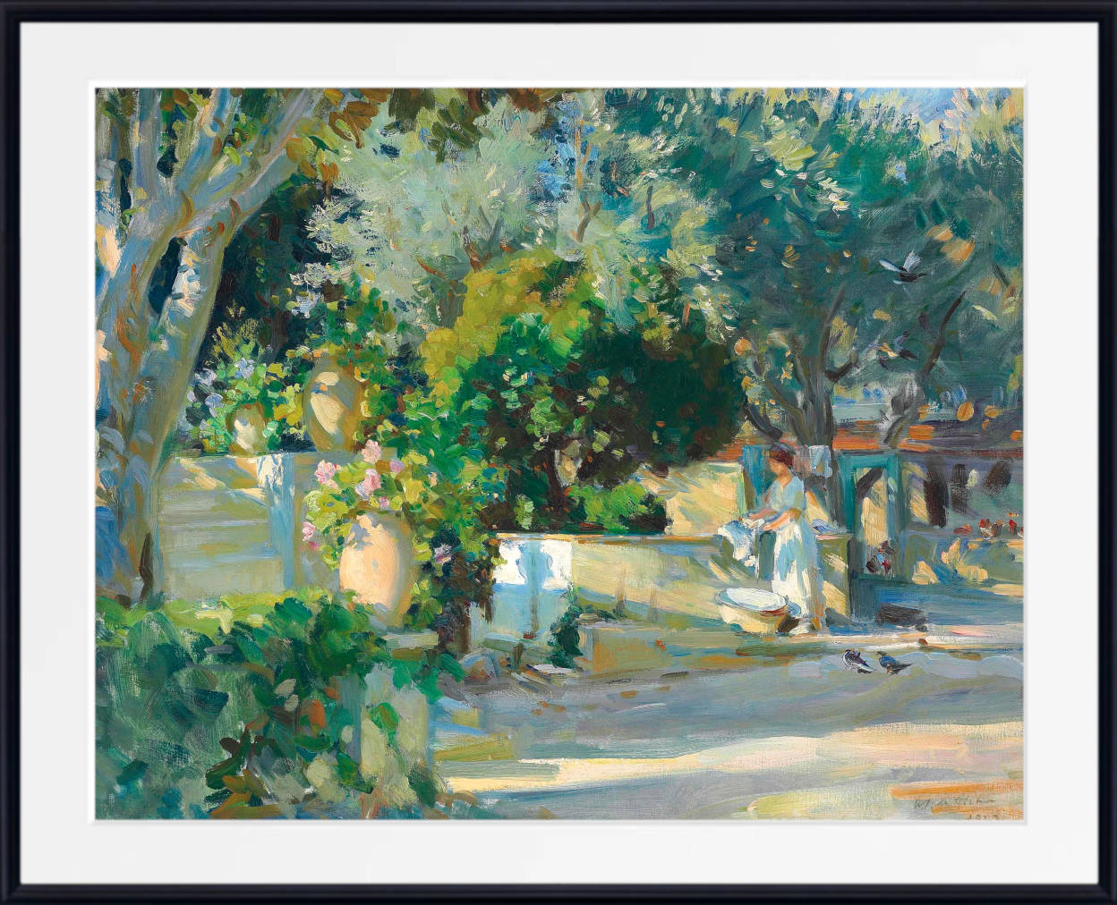 Wilfrid Gabriel de Glehn Print, Wash day (1923)