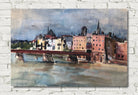 Otto Geigenberger Print, Wasserburg am Inn – view of Inn Bridge