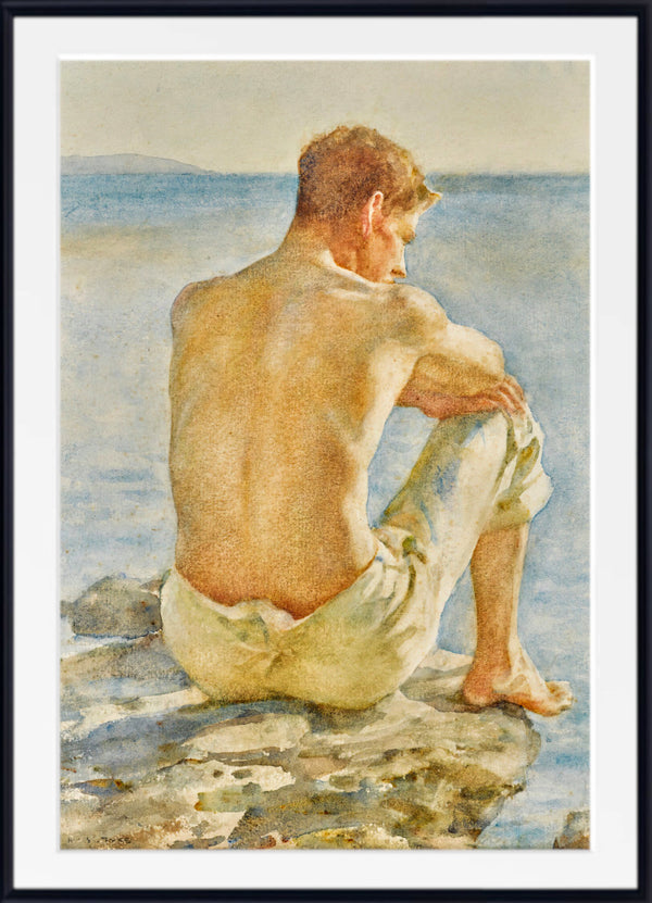 Watching the sea, Henry Scott Tuke