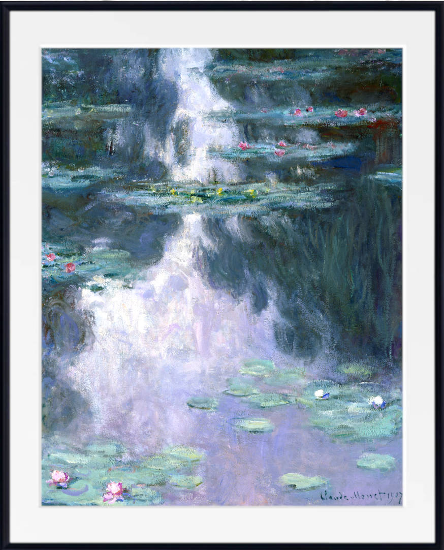 Claude Monet Fine Art Print, Water Lilies 1907