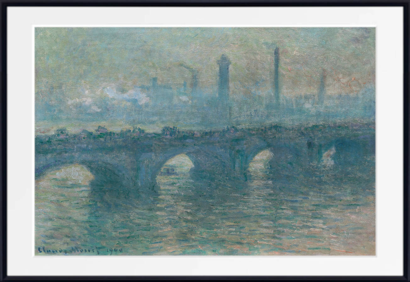 Waterloo Bridge, Claude Monet Print