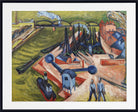 Western Harbour in Frankfurt am Main (1916) by Ernst Ludwig Kirchner