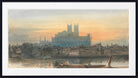 David Cox Print, Westminster from Lambeth (circa 1813)