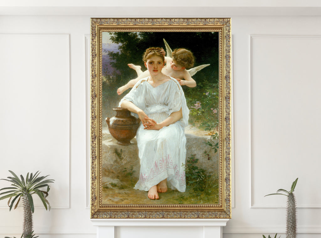 William-Adolphe Bouguereau, Whisperings of Love (1889)