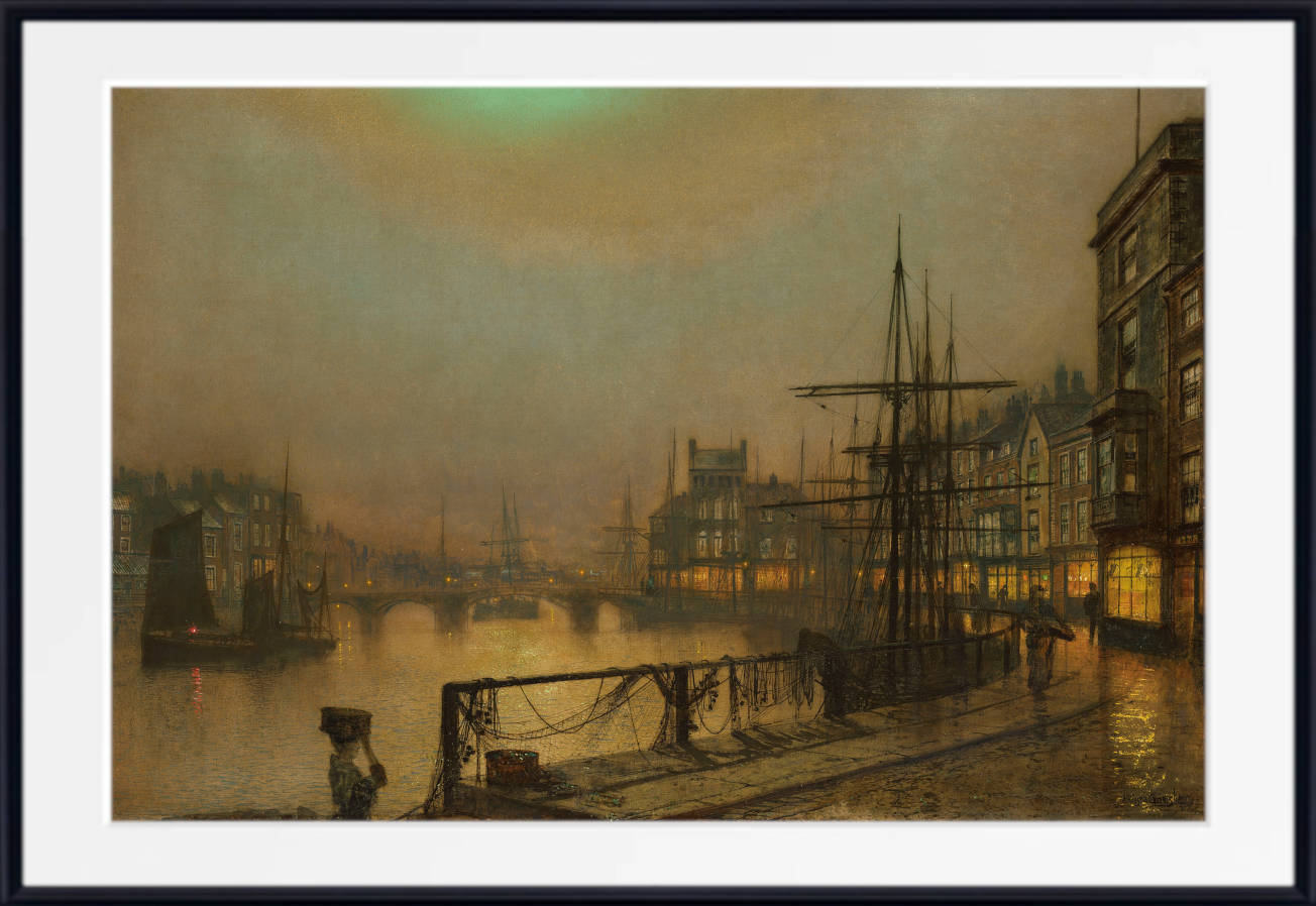 John Atkinson Grimshaw Fine Art Print : Whitby at Night