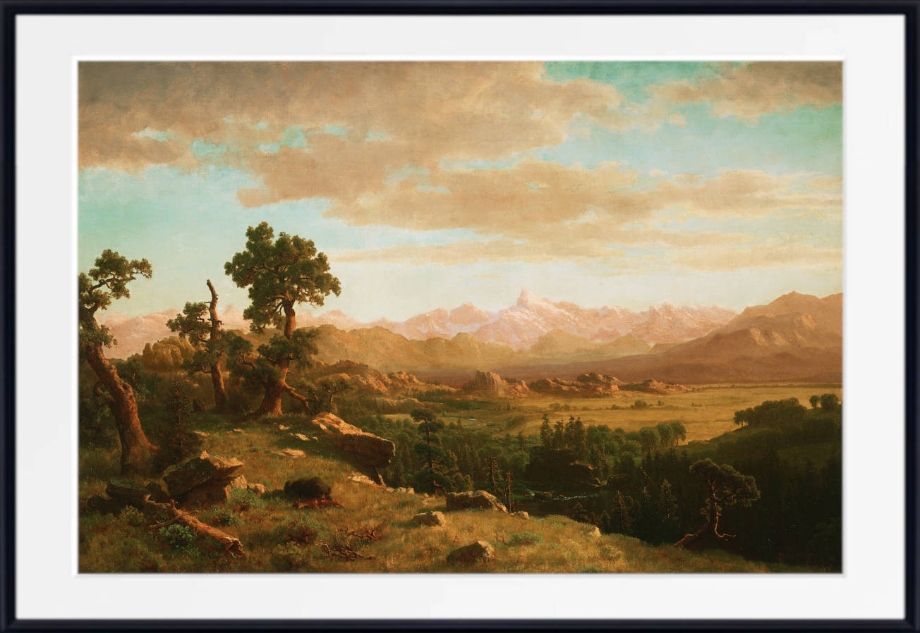 Albert Bierstadt Print : Wind River Country