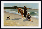 Winslow Homer, American Fine Art Print :  Beach Scene painting