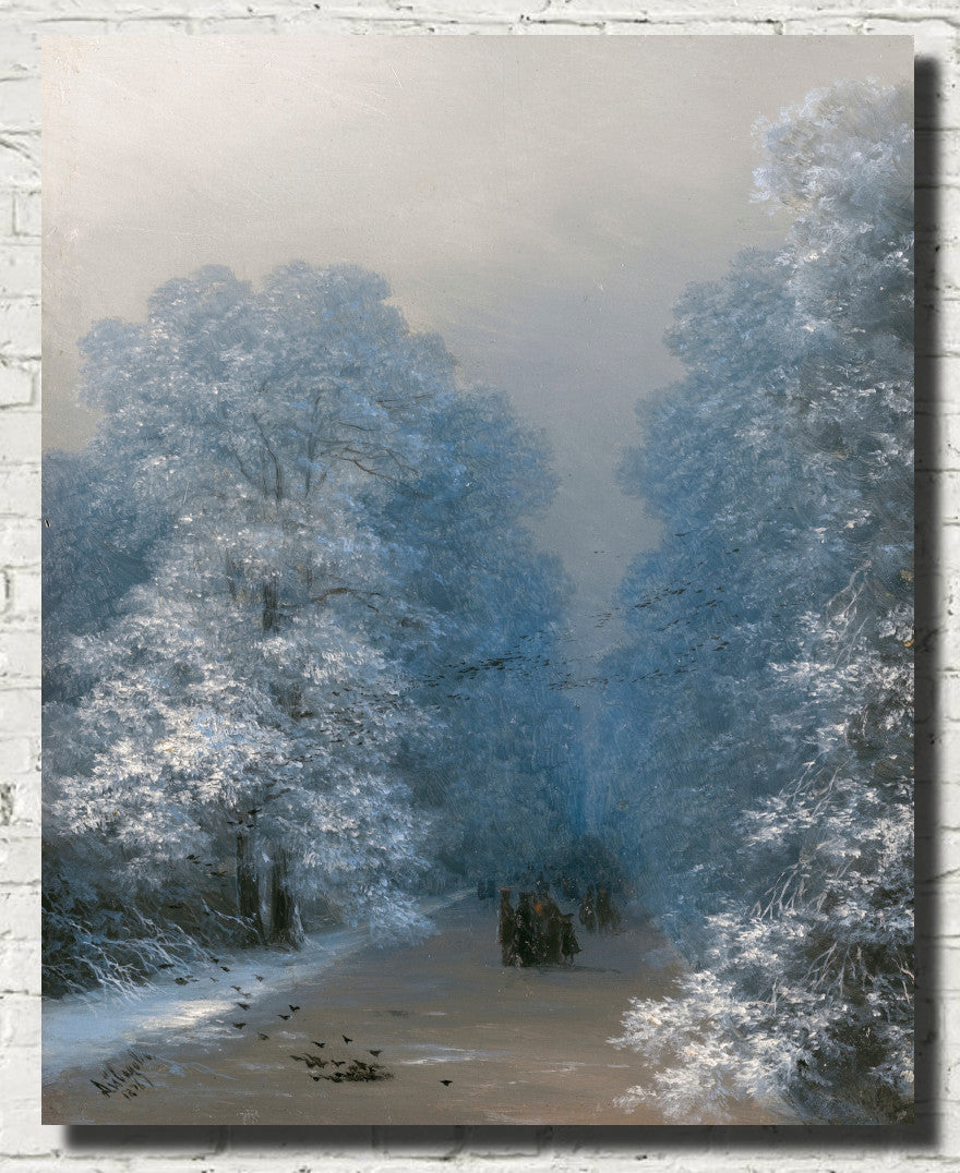 Ivan Aivazovsky Fine Art Print, Winter Landscape