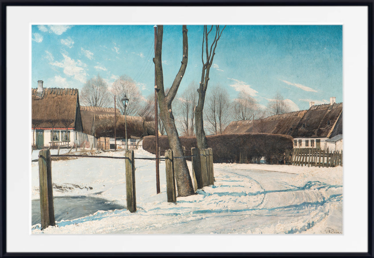 Laurits Andersen Ring Fine Art Print, Winter Scene