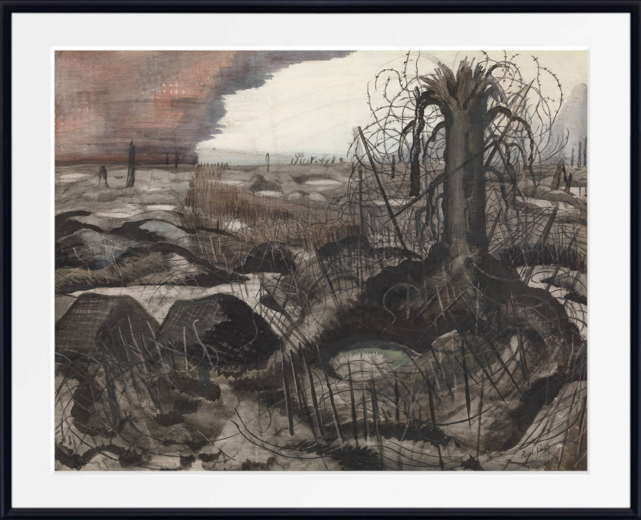 Paul Nash Fine Art Print, Wire