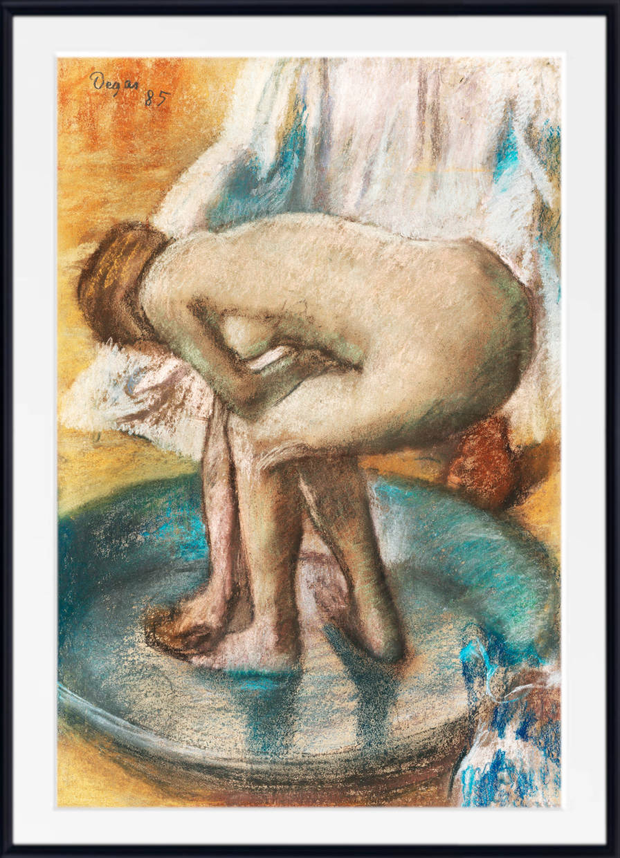 Edgar Degas, Fine Art Print : Woman Bathing in a Shallow Tub