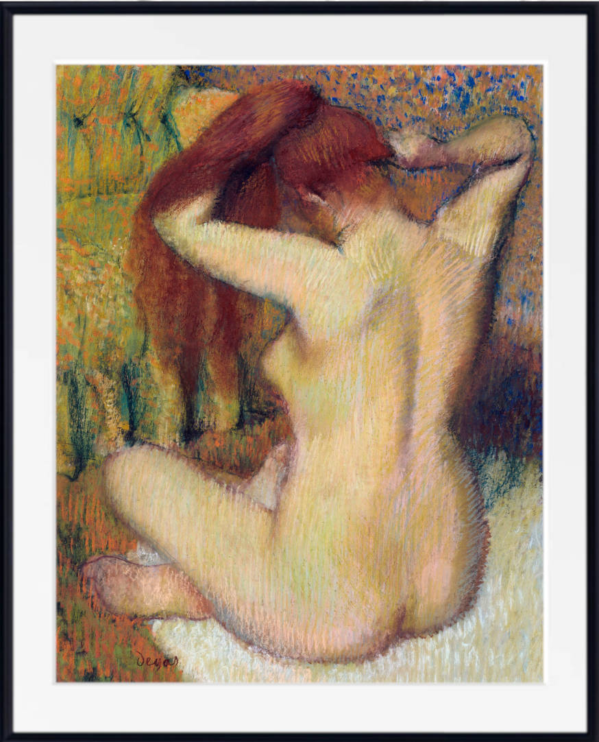 Edgar Degas, Fine Art Print : Woman Combing Her Hair